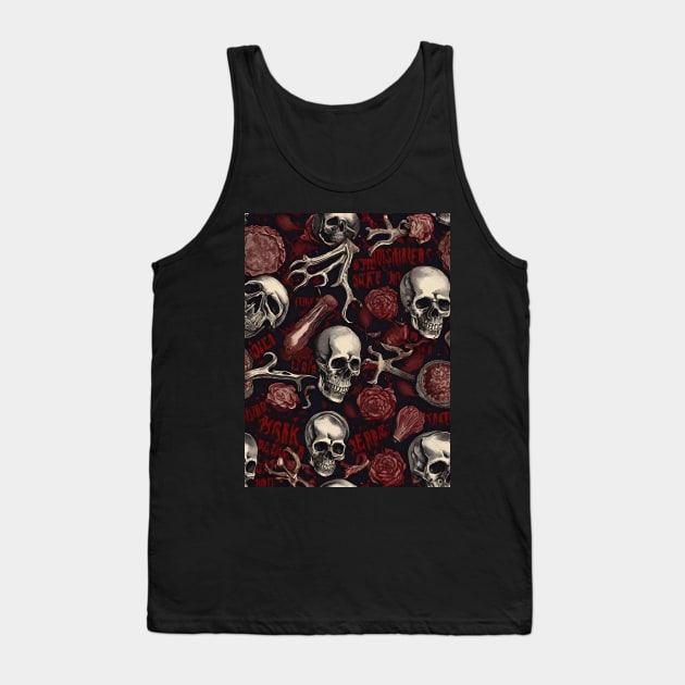 Skull And Roses Tank Top by Dark Juliettes